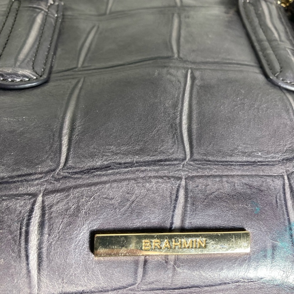 BRAHMIN MARISSA Elegant Gray Leather Handbag - Picture 9 of 14